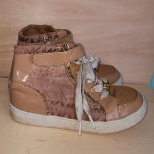 Girls Michael Kors Tan High Tops